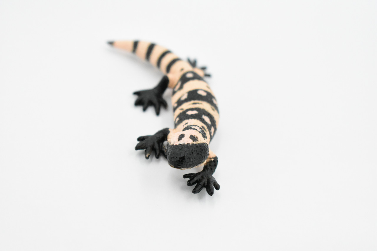 Lizard, Gila Monster, Desert Lizard, Reptile, Rubber Toy, Realistic, Rainforest, Figure, Model, Replica, Kids, Educational, Gift,      3"      F4066 B135