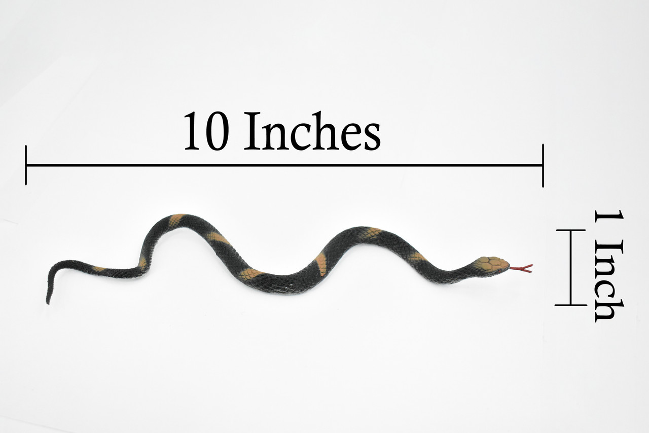 Copperhead Snake, Copper Head, Rattlesnake, Rubber Reptile, Educational, Realistic Hand Painted, Figure, Lifelike, Model, Figurine, Replica,  10 Inches 