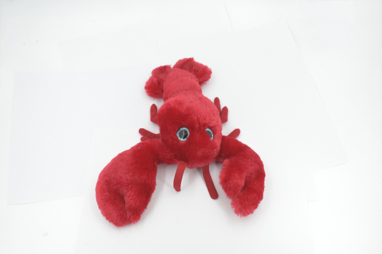 Lobster, Big Eyes Very Nice Plush Animal, Crustaceans, Educational, Figure, Lifelike, Model, Replica, Gift,      11"      PZ016 B453