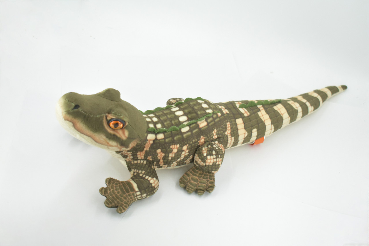 Alligator, Crocodile, Baby, Stuffed Reptile, Educational, Plush Toy, Kids, Realistic Figure, Lifelike, Model, Replica, Gift,       20"        WR01 B260