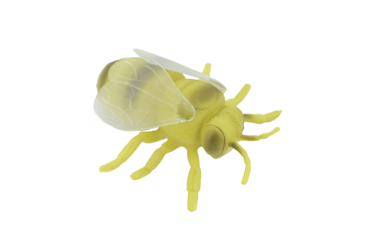 Bee, Bumblebee, Solid Rubber Insect, Educational, Toy, Kids, Realistic Figure, Lifelike Model, Figurine, Replica, 