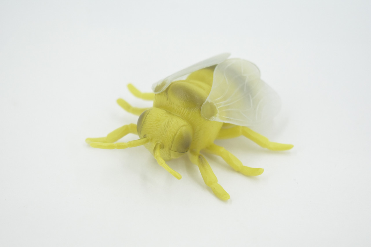 Bee, Bumblebee, Solid Rubber Insect, Educational, Toy, Kids, Realistic Figure, Lifelike Model, Figurine, Replica, 