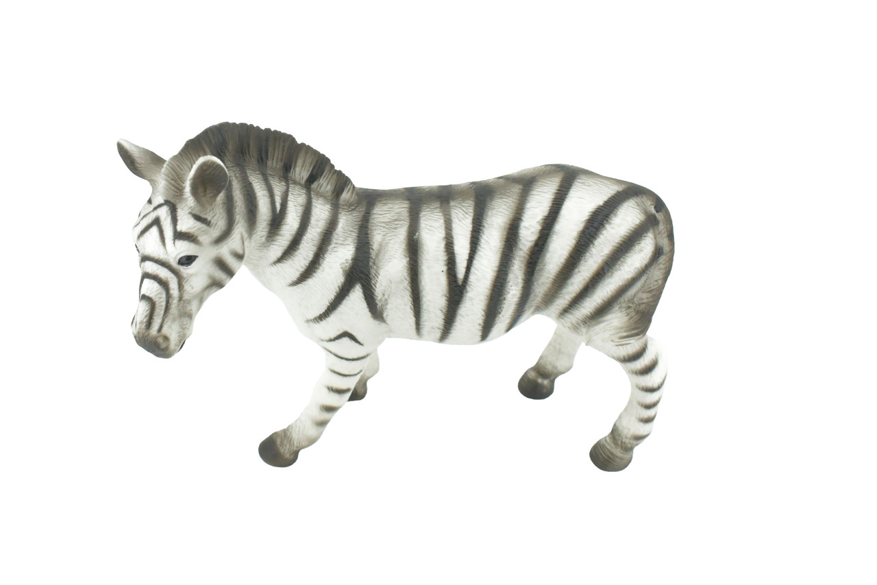 Zebra, Very Large, Soft Rubber Animal, Educational, Toy, Kids, Realistic Figure, Lifelike Model, Figurine, Replica, Gift