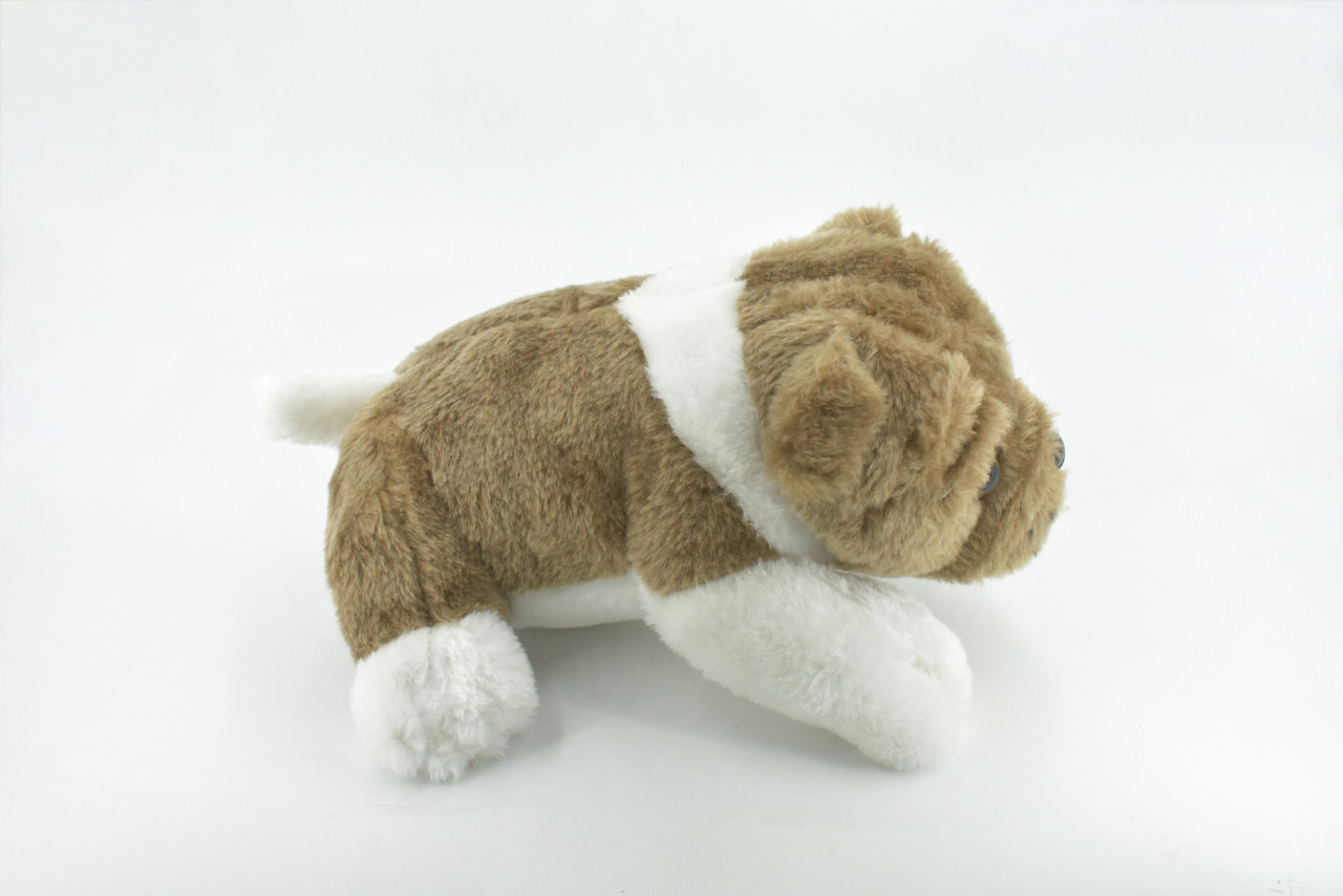 Bull Dog, English Bulldog, Stuffed Canine, Educational, Plush Toy, Kids, Realistic Figure, Lifelike Model, Replica, Gift,       9"     F1235 B261