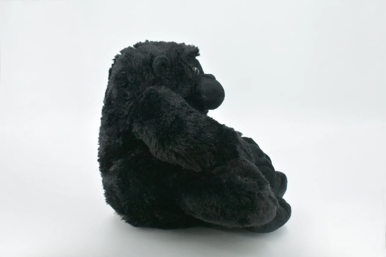 Gorilla, Primates, Great Apes, Educational, Stuffed Plush Animal, Toy, Kids, Realistic Figure, Lifelike Model, Replica, 12 Inches.