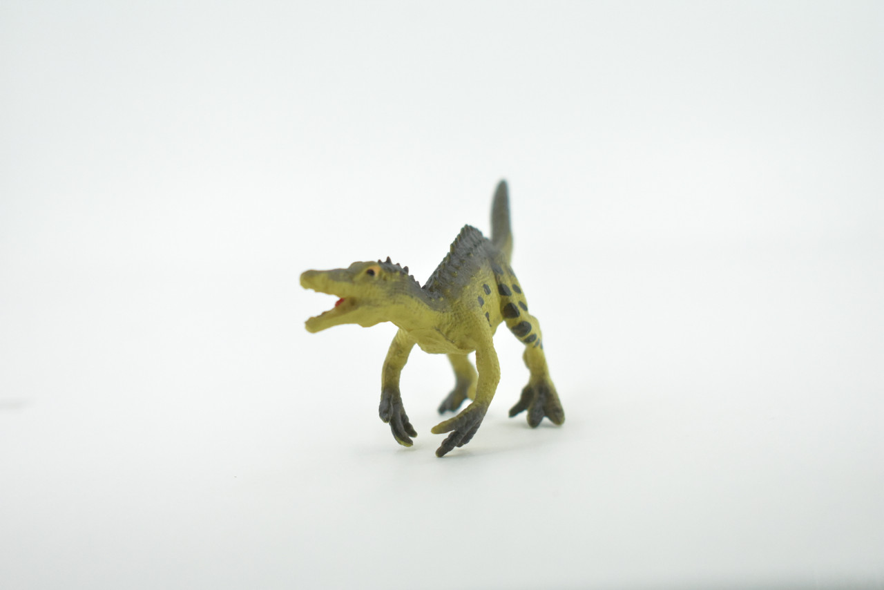 Dinosaur, Theropod dinosaur, Cretaceous, Museum Quality, Hand Painted, Rubber, Realistic, Toy, Figure, Model, Replica, Kids, Educational, Gift,    3 1/2"   CH490 BB154