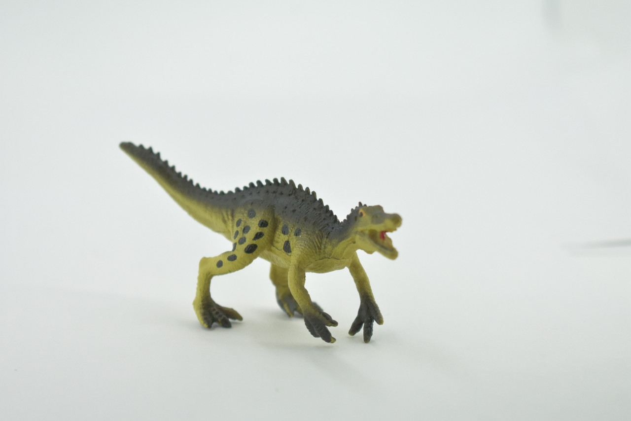 Dinosaur, Theropod dinosaur, Cretaceous, Museum Quality, Hand Painted, Rubber, Realistic, Toy, Figure, Model, Replica, Kids, Educational, Gift,    3 1/2"   CH490 BB154