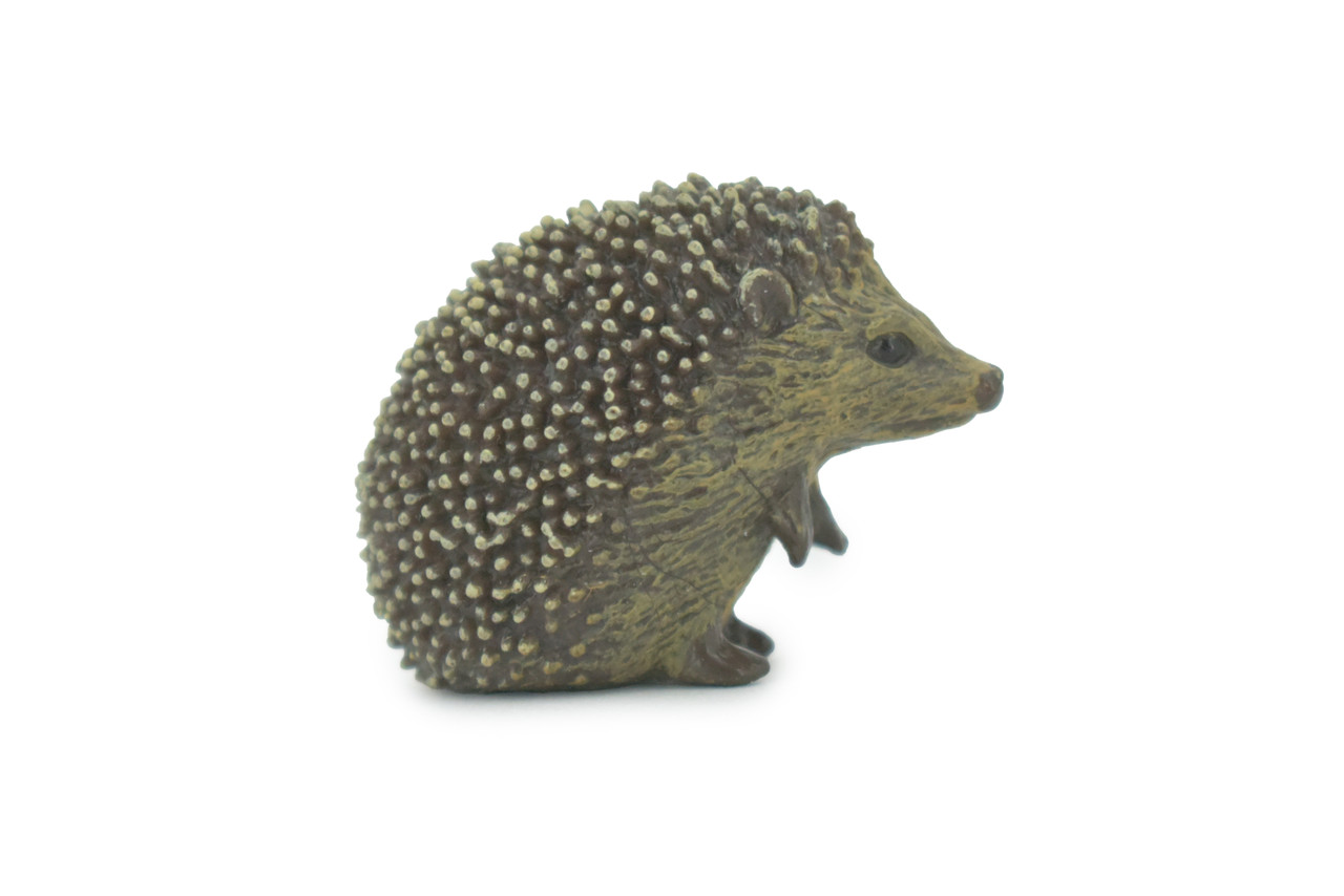 Hedgehog, Museum Quality, Hand Painted, Rubber Animal, Realistic, Figure, Model, Replica, Toy, Kids, Educational, Gift,      1"      CH533 BB159