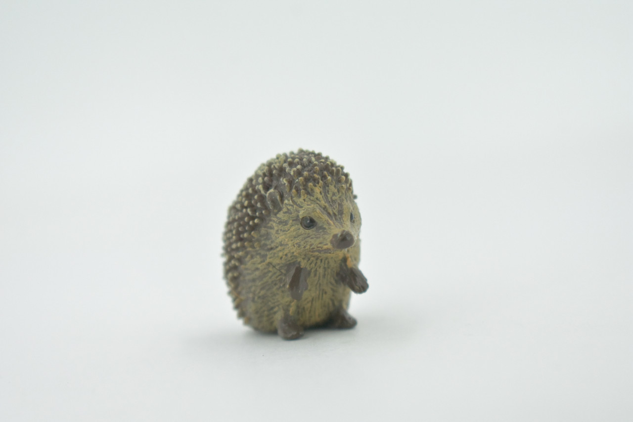 Hedgehog, Museum Quality, Hand Painted, Rubber Animal, Realistic, Figure, Model, Replica, Toy, Kids, Educational, Gift,      1"      CH533 BB159