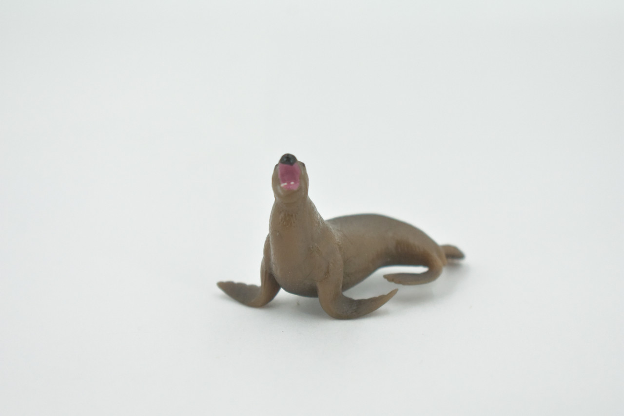 Sea Lion, Pinnipeds, High Quality, Hand Painted, Rubber Seal Family, Realistic, Toy Figure, Model, Replica, Kids, Educational, Gift,       2"       CH546 BB159