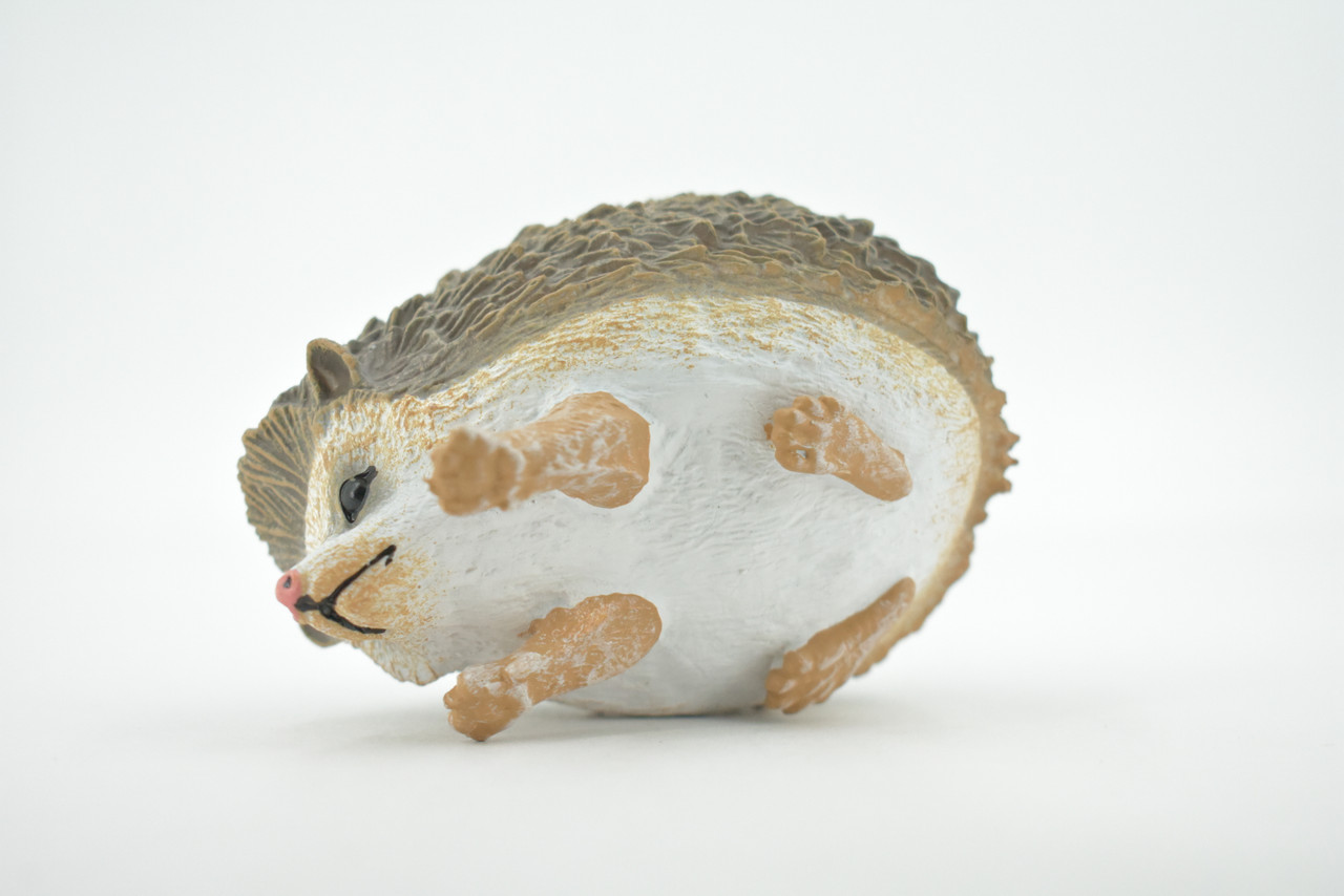 Hedgehog, Spiny Hedge Hog, Museum Quality, Hand Painted, Rubber, Animal, Realistic, Figure, Model, Replica, Toy, Kids, Educational, Gift,      4"      CH552 BB160