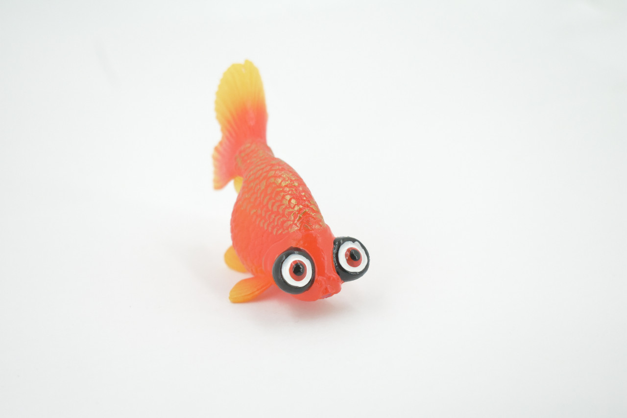 Fish, Celestial eye goldfish, Choutengan, Museum Quality, Hand Painted, Rubber, Realistic Figure, Model, Replica, Toy, Kids, Educational, Gift,  3 1/2"  CH556 BB161