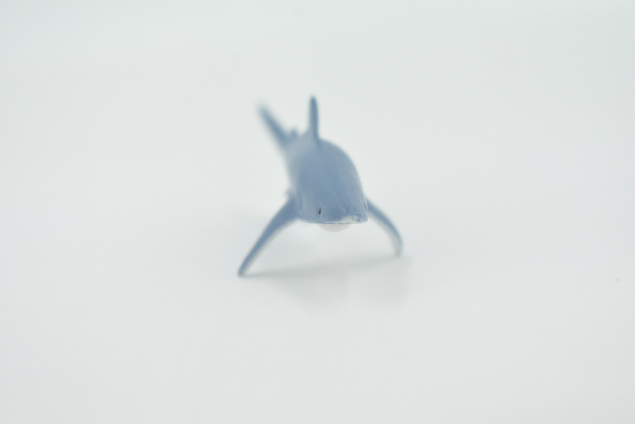 Shark, Blue Shark, High Quality, Hand Painted, Rubber, Requiem Shark,  Realistic, Figure, Model, Replica, Toy, Kids, Educational, Gift,     3"   CH564 BB162