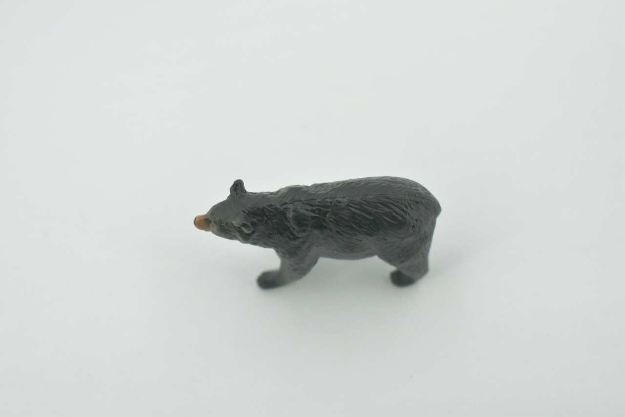 Bear, Black Bear, High Quality, Hand Painted, Rubber, Animal, Realistic, Figure, Model, Replica, Toy, Kids, Educational, Gift,        1 1/ 2"       CH568 BB162