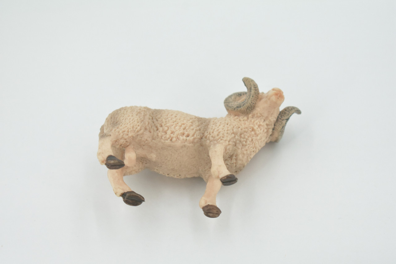 Sheep, Ram, Domestic sheep, Museum Quality, Rubber, Educational, Realistic, Hand Painted, Figure, Lifelike, Toy, Kids, Replica, Gift,    4"     CH571 BB162