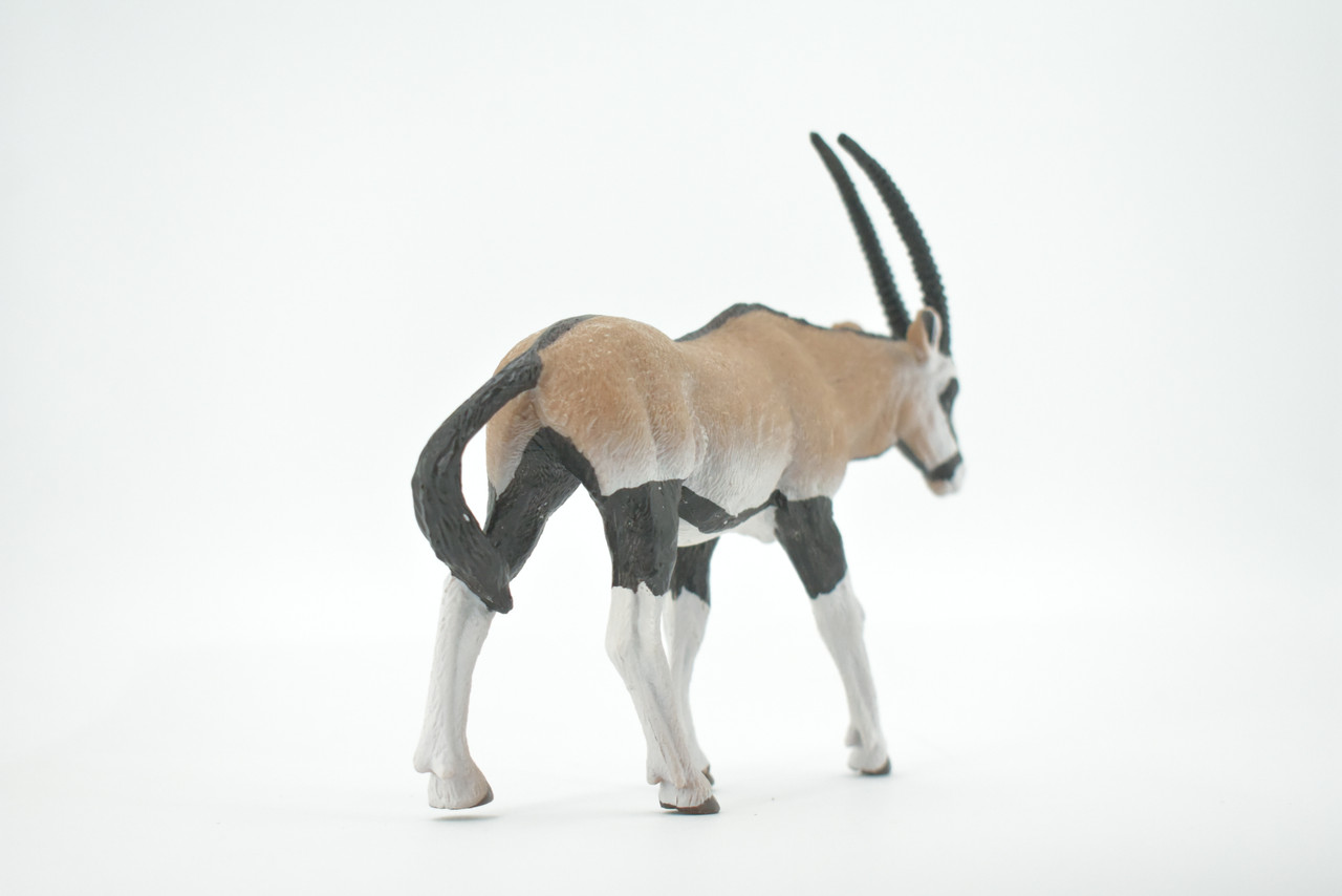 Gemsbok, South African oryx, Museum Quality, Hand Painted, Rubber, Realistic, Figure, Toy, Kids, Educational, Gift,   5 1/2"    CH584 BB163  