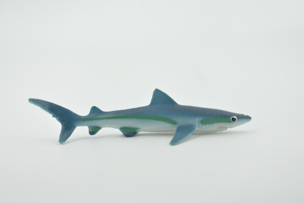 Shark, Blue Shark, High Quality, Hand Painted, Rubber, Requiem Shark,  Realistic, Figure, Model, Replica, Toy, Kids, Educational, Gift,     3"      CH591 BB164