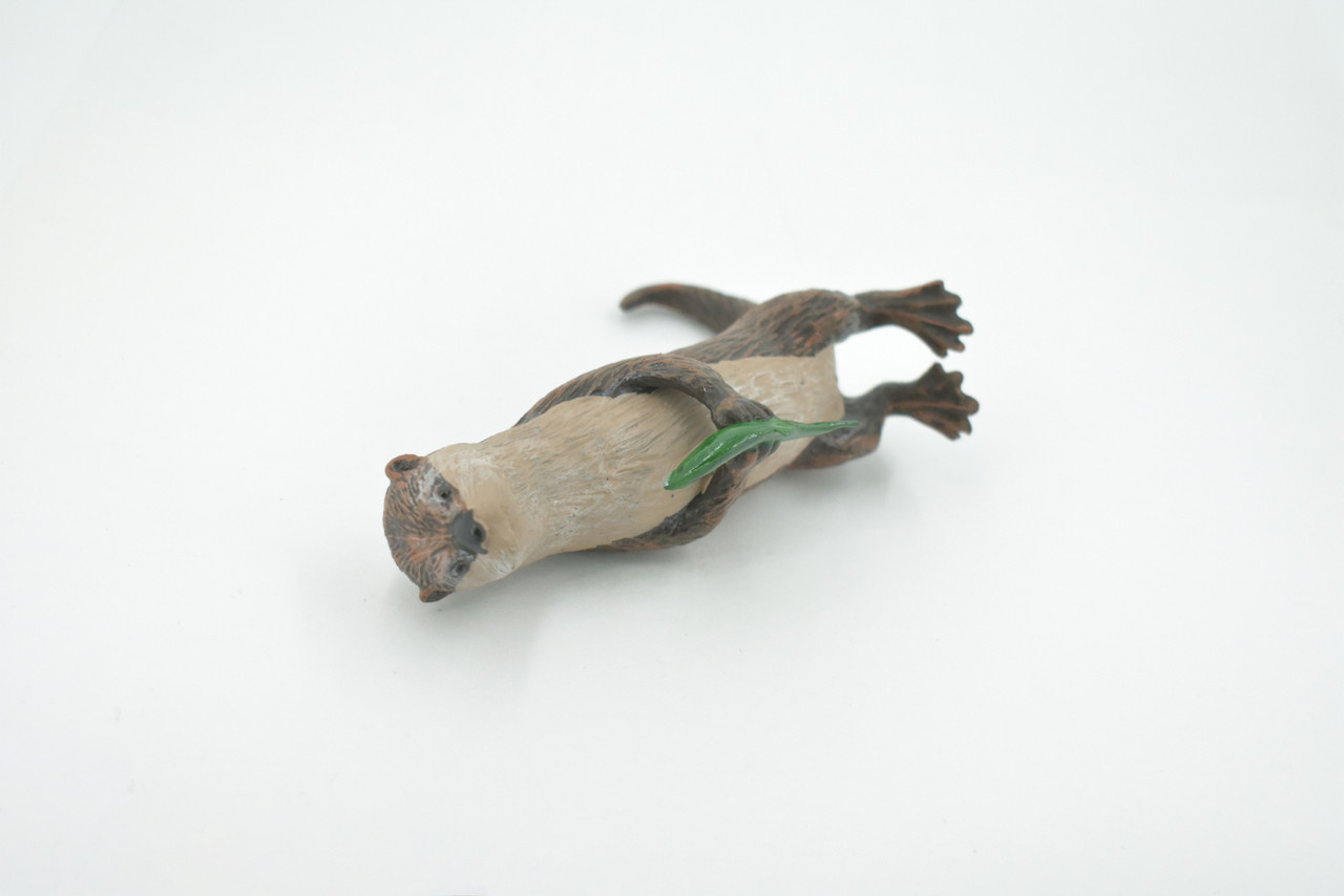 Otter, River Otter, North American, Museum Quality, Hand Painted, Rubber Animal, Realistic, Toy, Figure, Model, Replica, Kids, Educational, Gift,    5"    CH602 BB165 