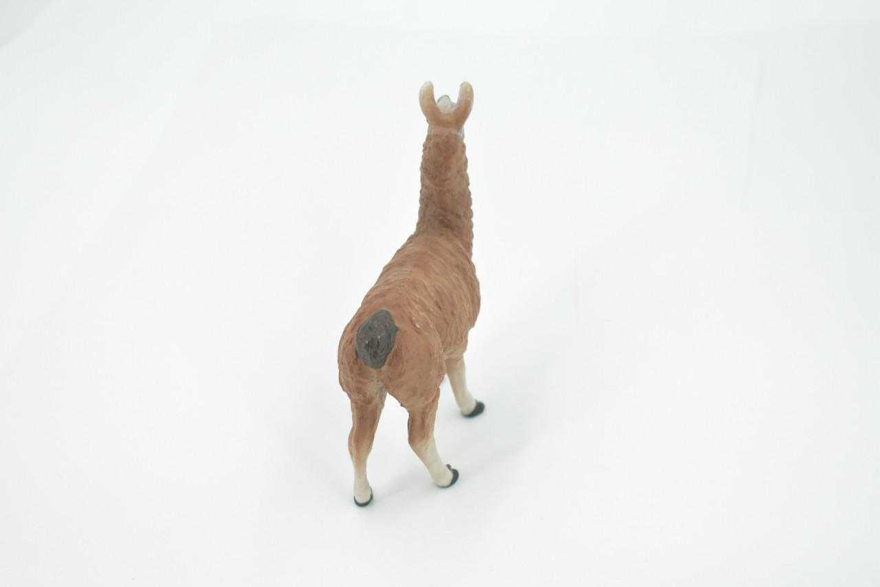 Alpaca, Lama pacos, Museum Quality, Hand Painted, Rubber Animal, Realistic, Toy, Figure, Model, Replica, Kids, Educational, Gift,    3 1/2"    CH603 BB165 