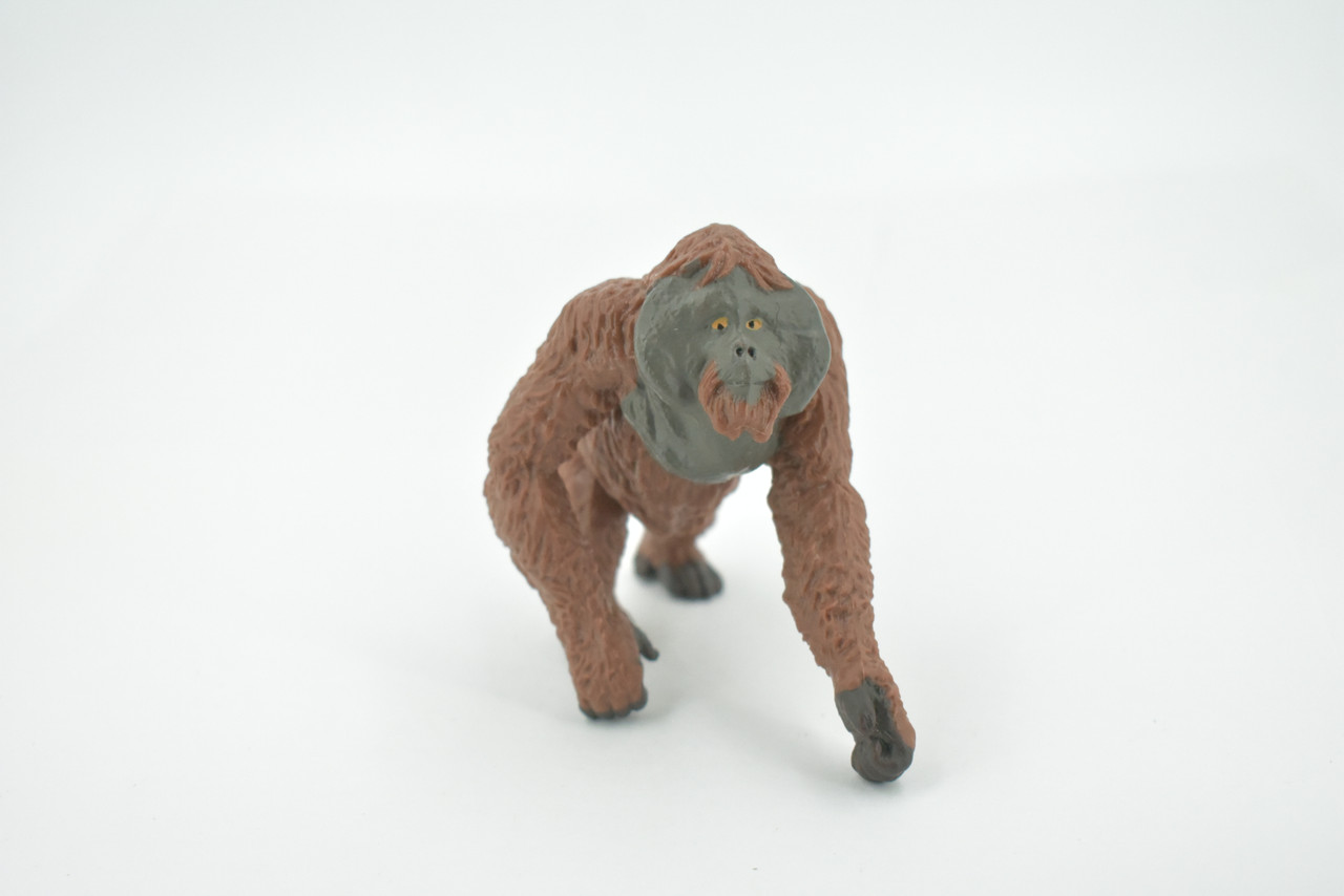 Orangutan, Great Apes, Museum Quality, Hand Painted, Rubber, Asia, Animal, Realistic, Figure, Model, Replica, Toy, Kids, Educational, Gift,      5"       CH606 BB166