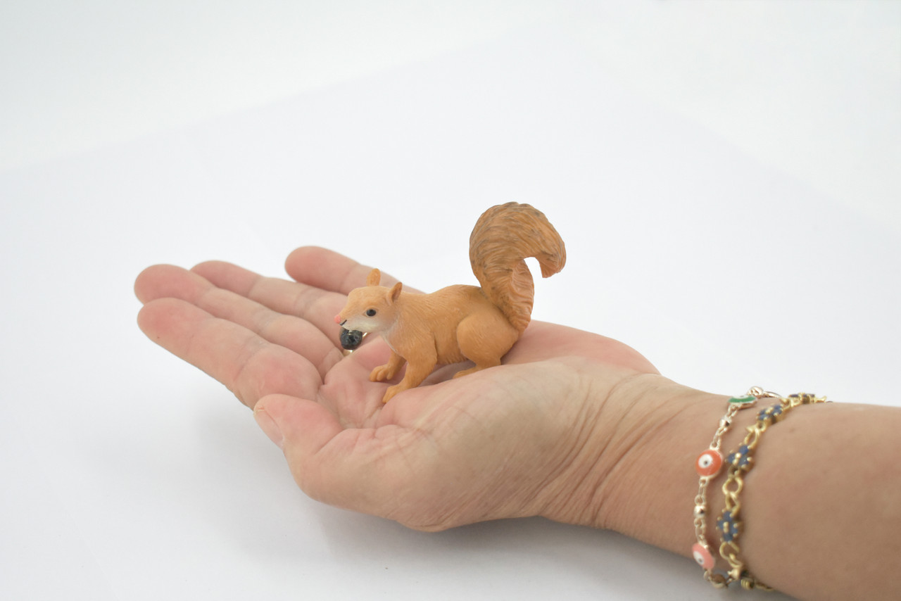 Squirrel, with nut, Museum Quality, Hand Painted, Rubber Squirrel, with nut, Museum Quality, Hand Painted, Rubber