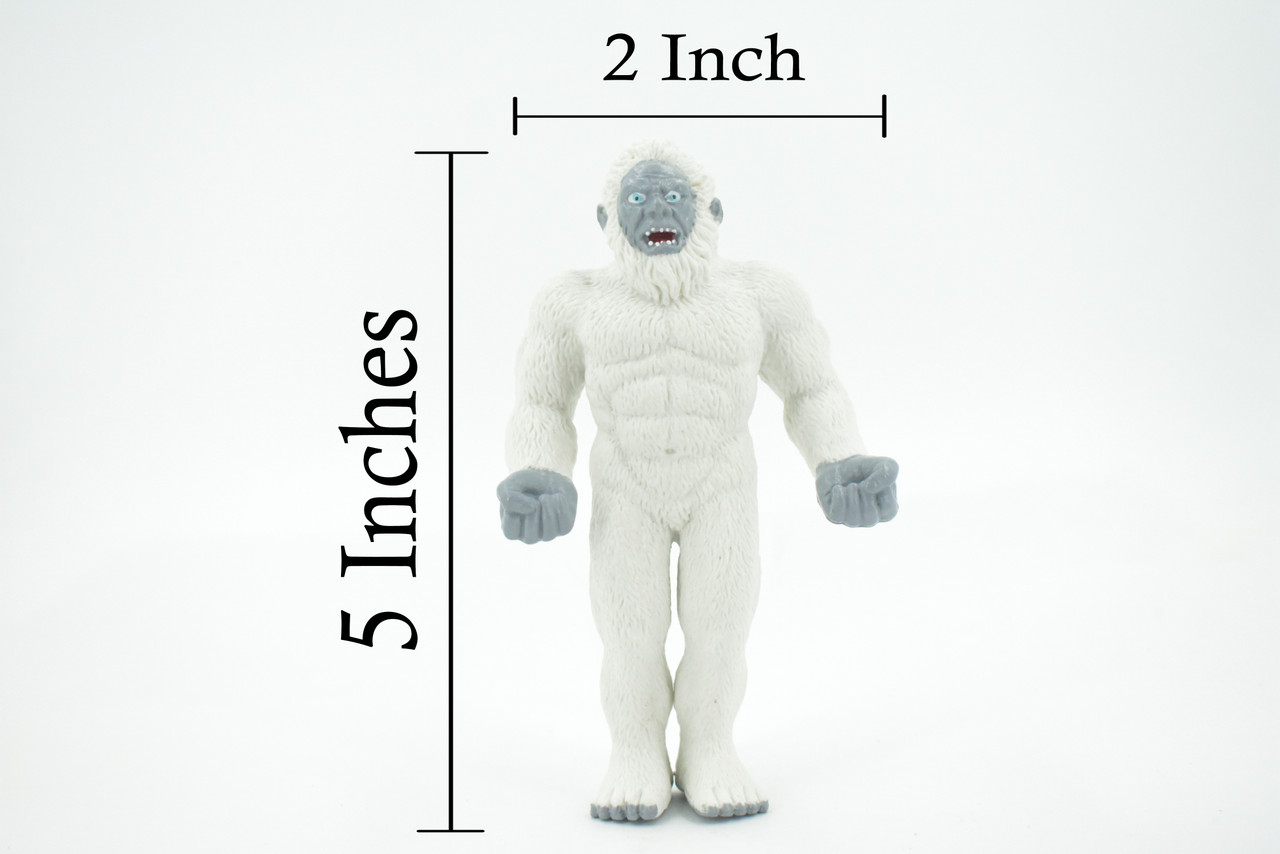 Yeti, Abominable Snowman, High Quality, Hand Painted, Hard Rubber, Fantasy, Toy Figure, Model, Replica, Kids, Educational, Gift,      5"     CH608 BB166