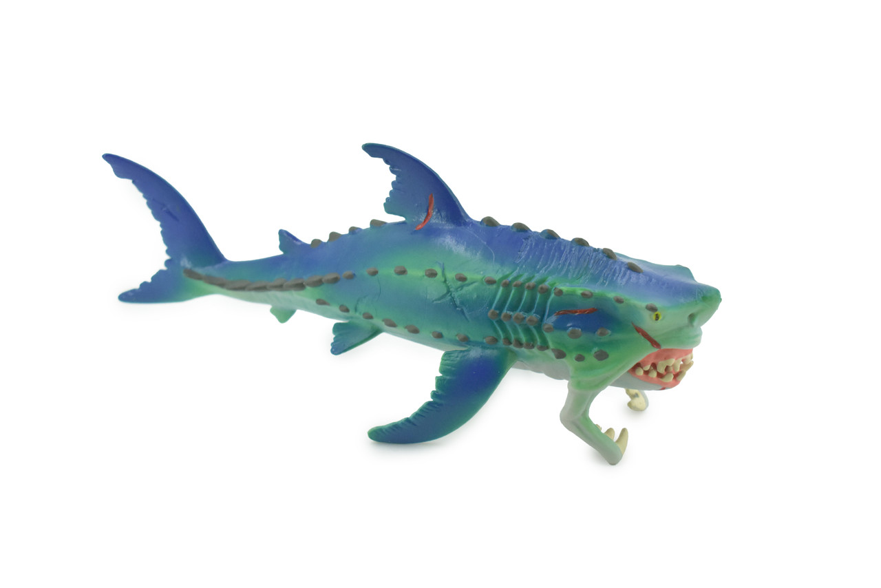 Fish, Monster, Moveable Jaws, Prehistoric Shark, High Quality, Hand Painted, Realistic, Toy, Figure, Model, Replica, Kids, Educational, Gift,       8"     CH612 BB166