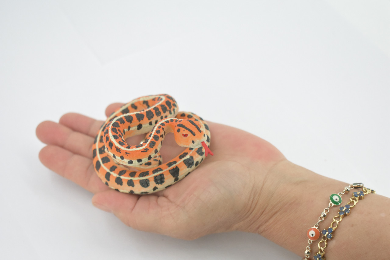 Snake, Rattlesnake, Diamondback, Museum Quality, Rubber Reptile, Hand Painted, Realistic Toy Figure, Model, Replica, Kids, Educational, Gift,     4"    CH621 BB167