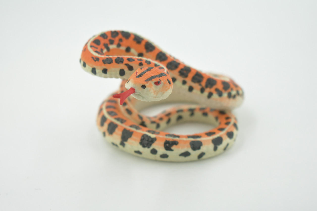 Snake, Rattlesnake, Diamondback, Museum Quality, Rubber Reptile, Hand Painted, Realistic Toy Figure, Model, Replica, Kids, Educational, Gift,     4"    CH621 BB167