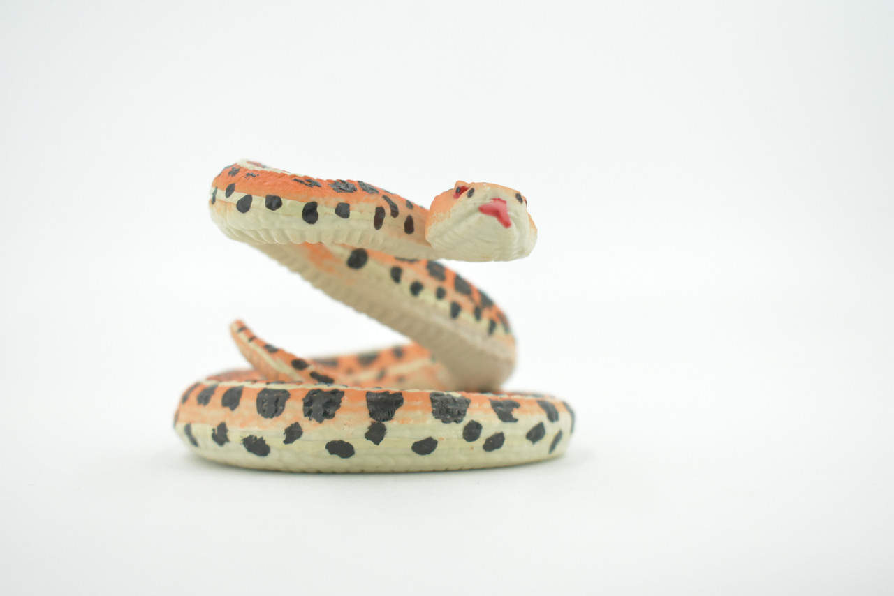 Snake, Rattlesnake, Diamondback, Museum Quality, Rubber Reptile, Hand Painted, Realistic Toy Figure, Model, Replica, Kids, Educational, Gift,     4"    CH621 BB167