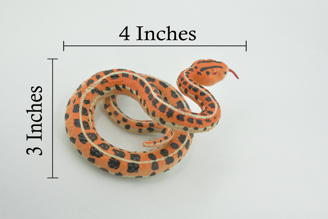 Snake, Rattlesnake, Diamondback, Museum Quality, Rubber Reptile, Hand Painted, Realistic Toy Figure, Model, Replica, Kids, Educational, Gift,     4"    CH621 BB167