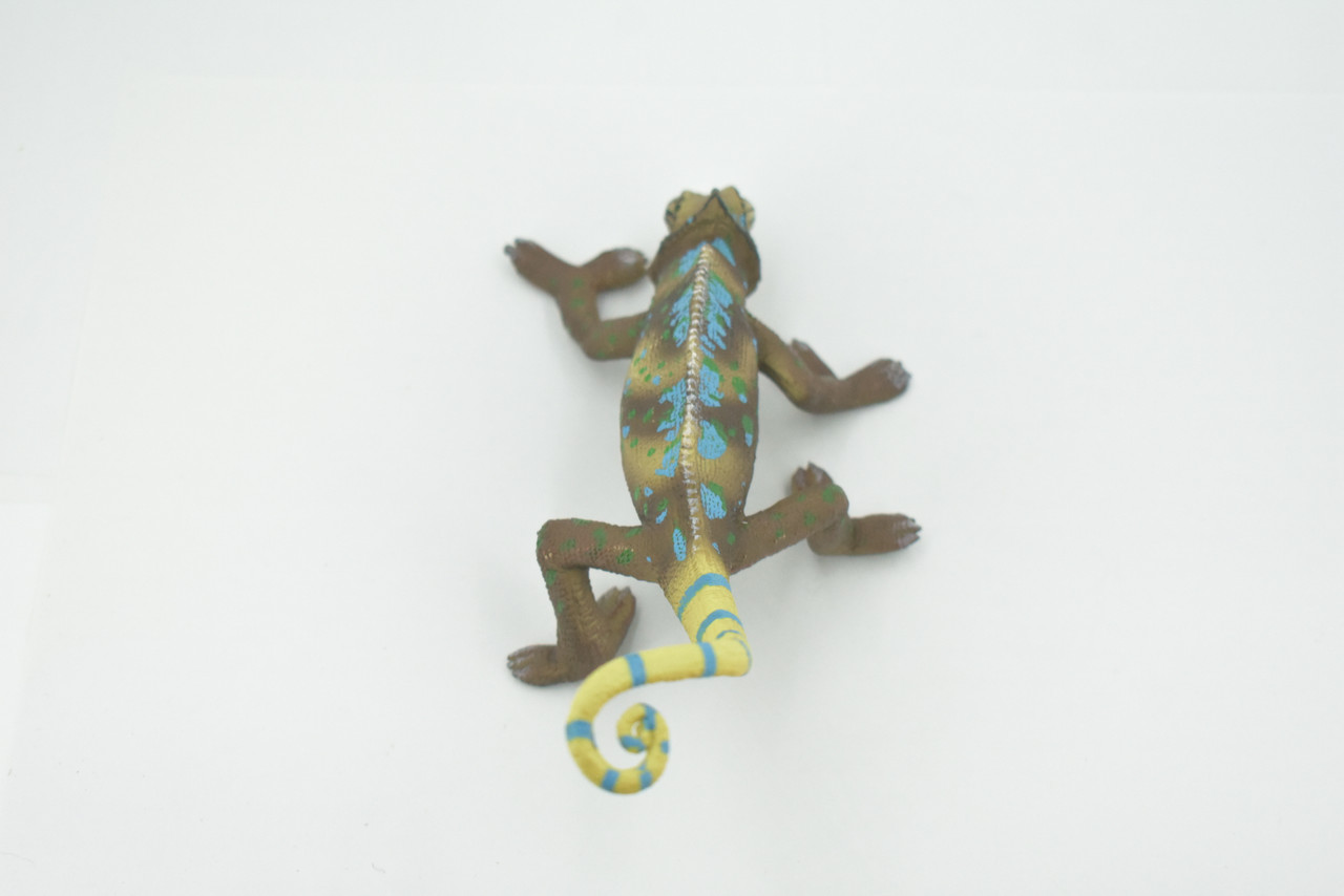 Lizard, Chameleon, Chamaeleonidae, Museum Quality, Hand Painted, Rubber Reptile, Educational, Realistic, Toy, Kids, Lifelike, Educational, Gift,      7"    CH622 BB167
