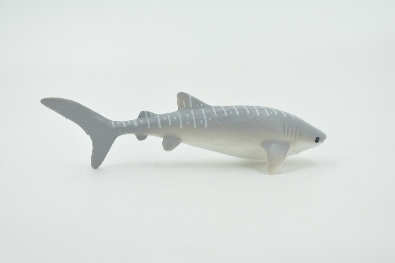 Whale Shark, High Quality, Hand Painted, Rubber Marine Fish, Educational, Realistic, Figure, Replica, Toy, Kids, Educational, Gift,    3 "   CH642 BB168 