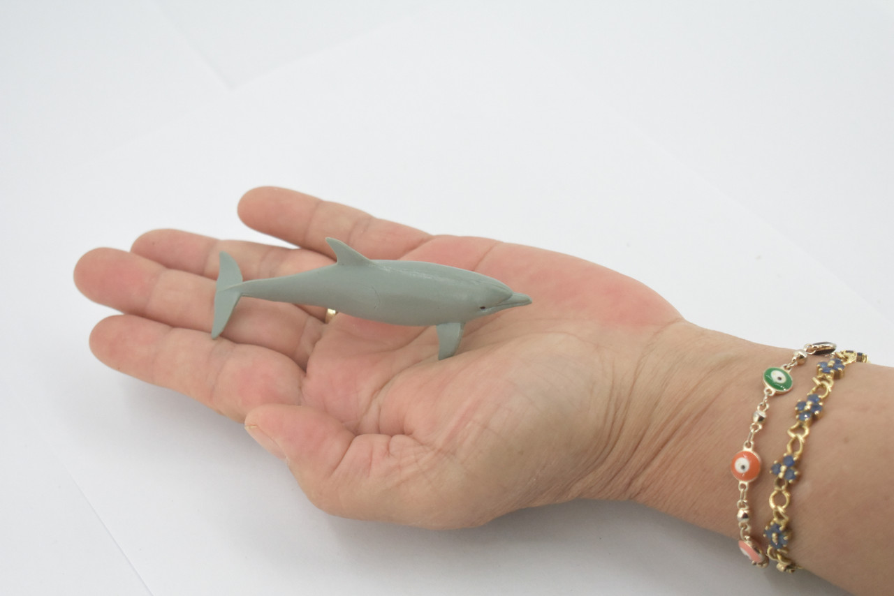 Dolphin, Porpoise, Bottlenose, Marine Mammal, High Quality, Hand Painted, Rubber, Realistic, Figure, Model, Toy, Kids, Educational, Gift,     4"    CH644 BB168