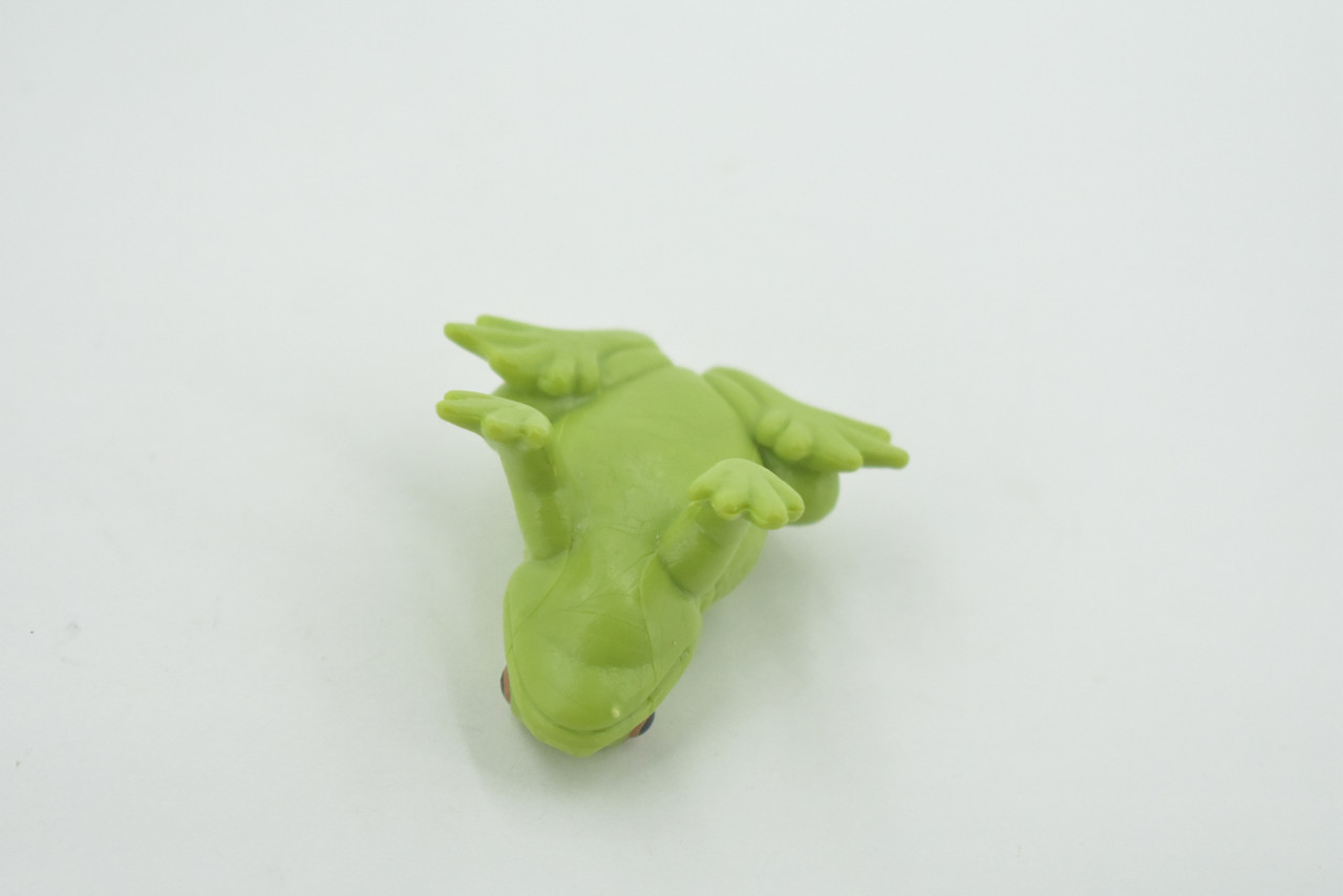 Frog, American Green Garden frog, Amphibians, Museum Quality, Hand Painted, Rubber, Educational, Realistic, Lifelike, Toy, Kids, Gift,       2 1/2"     CH689 BB173