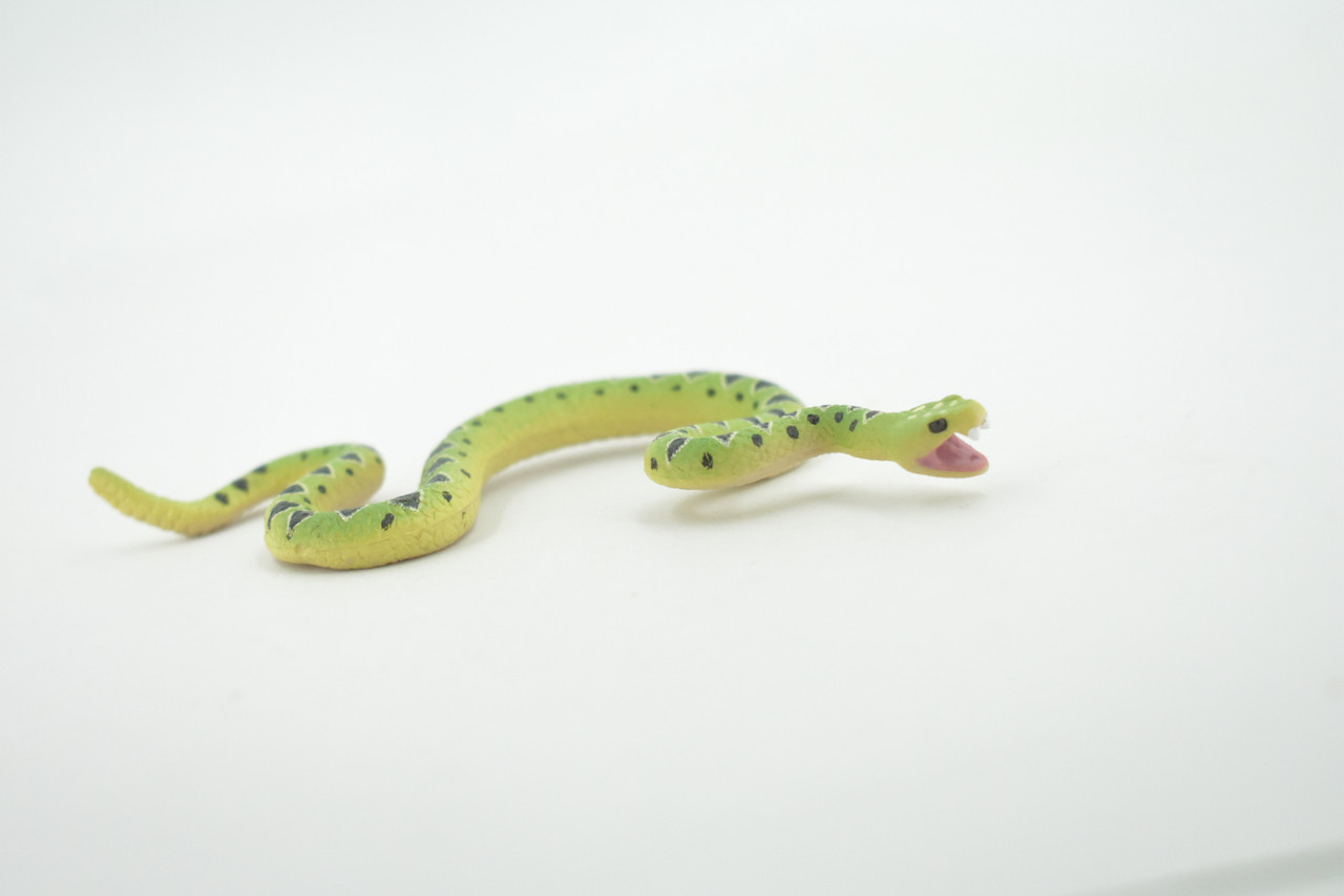 Snake, Mojave rattlesnake, Green, Reptile, Museum Quality, Hand Painted, Rubber, Educational, Realistic, Lifelike, Toy, Kids, Gift,       4 1/2"     CH690 BB173