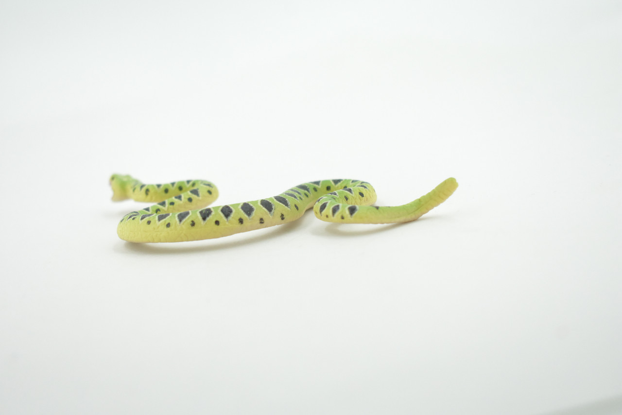 Snake, Mojave rattlesnake, Green, Reptile, Museum Quality, Hand Painted, Rubber, Educational, Realistic, Lifelike, Toy, Kids, Gift,       4 1/2"     CH690 BB173