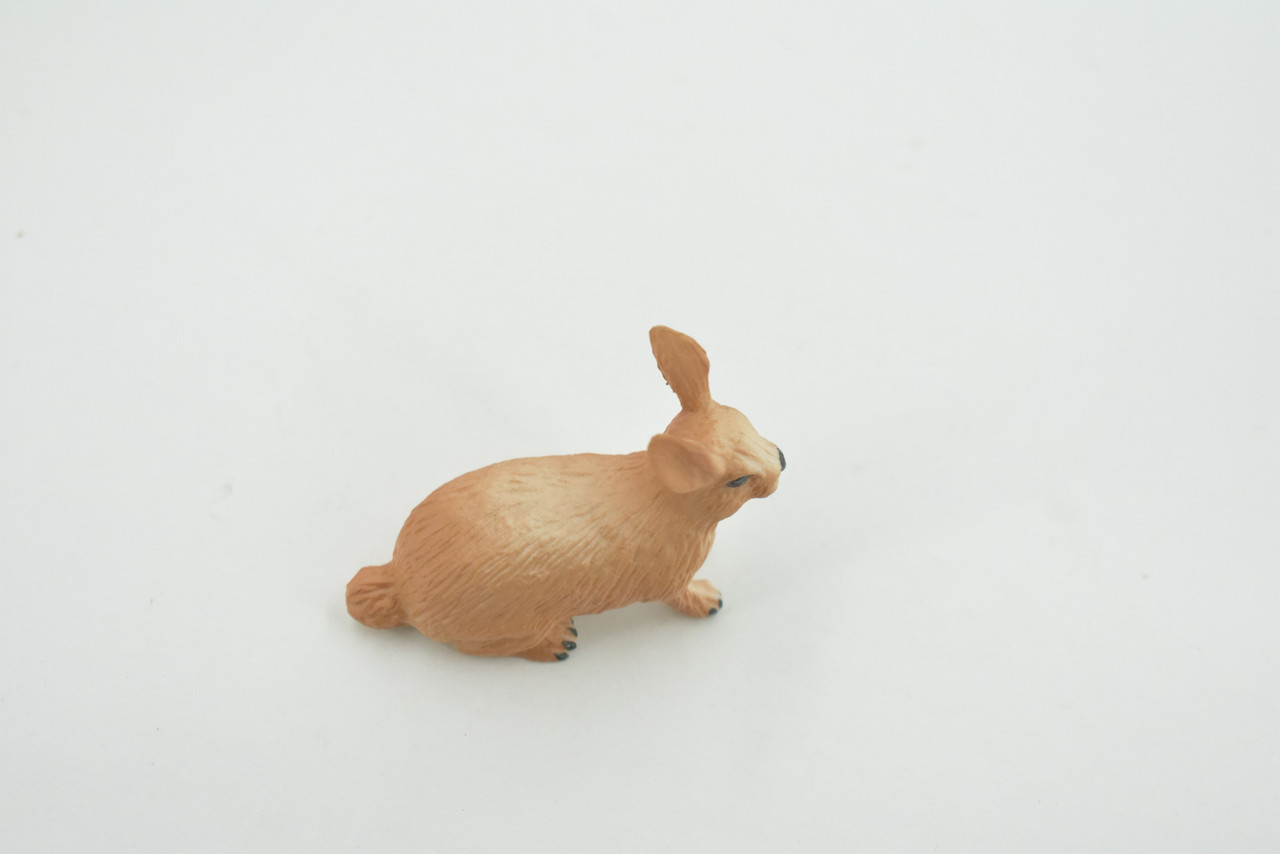 Rabbit, Hare, Bunny Rabbits, Museum Quality, Hand Painted, Rubber Animal, Toy, Figure, Realistic, Model, Replica, Kids, Educational, Gift,        2"      CH694 BB173 