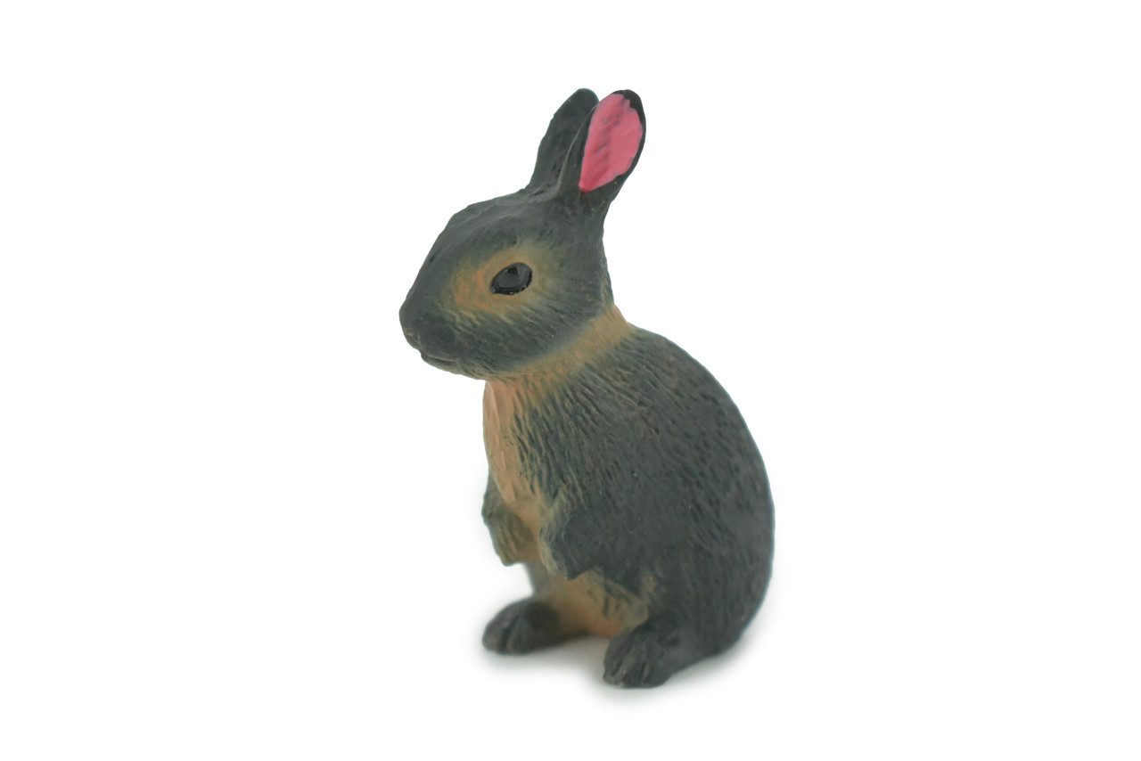 Rabbit, Hare, Bunny Rabbits, Museum Quality, Hand Painted, Rubber, Animal, Toy, Figure, Realistic, Model, Replica, Kids, Educational, Gift,        2"     CH708 BB174