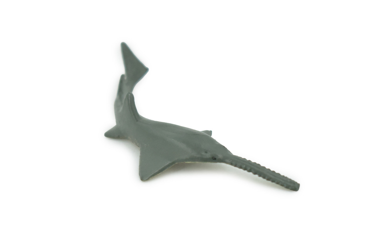 Shark, Sawfish, Ray, Carpenter Shark, High Quality, Hand Painted, Rubber Animal, Realistic, Figure, Model, Toy, Kids, Educational, Gift,    3"     CH711 BB174