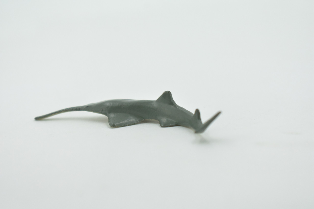 Shark, Sawfish, Ray, Carpenter Shark, High Quality, Hand Painted, Rubber Animal, Realistic, Figure, Model, Toy, Kids, Educational, Gift,    3"     CH711 BB174