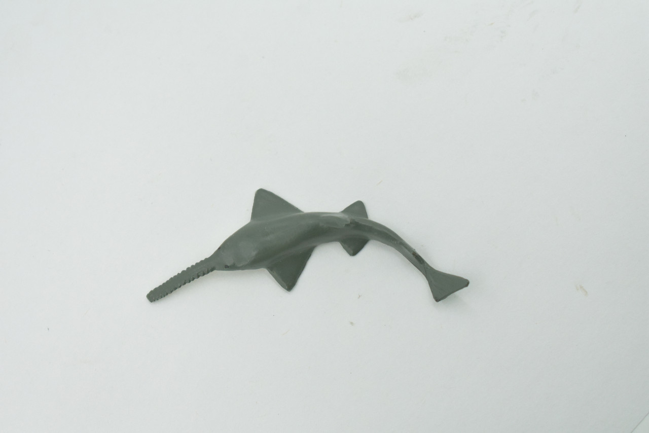 Shark, Sawfish, Ray, Carpenter Shark, High Quality, Hand Painted, Rubber Animal, Realistic, Figure, Model, Toy, Kids, Educational, Gift,    3"     CH711 BB174