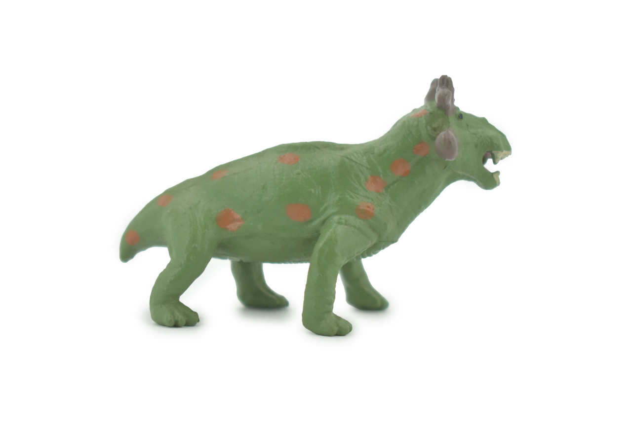 Estemmenosuchus, extinct therapsid, High Quality, Hand Painted, Rubber, Realistic, Figure, Model, Replica, Toy, Kids, Educational, Gift,       2"        CH713 BB174