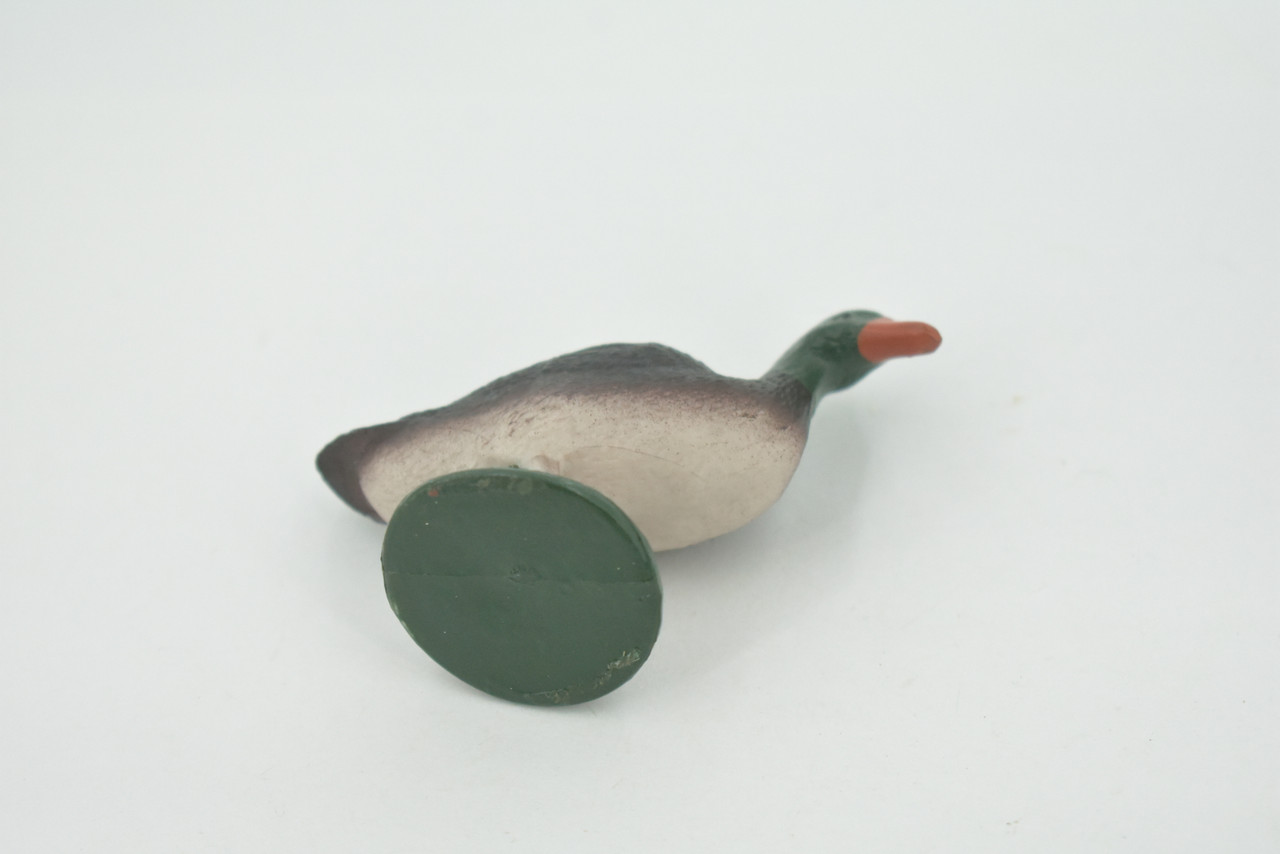 Bird, Mallard Duck, Drake, Male, Museum Quality, Hand Painted, Rubber, Realistic, Figure, Model, Replica, Toy, Kids, Educational, Gift,        3"        CH715 BB174