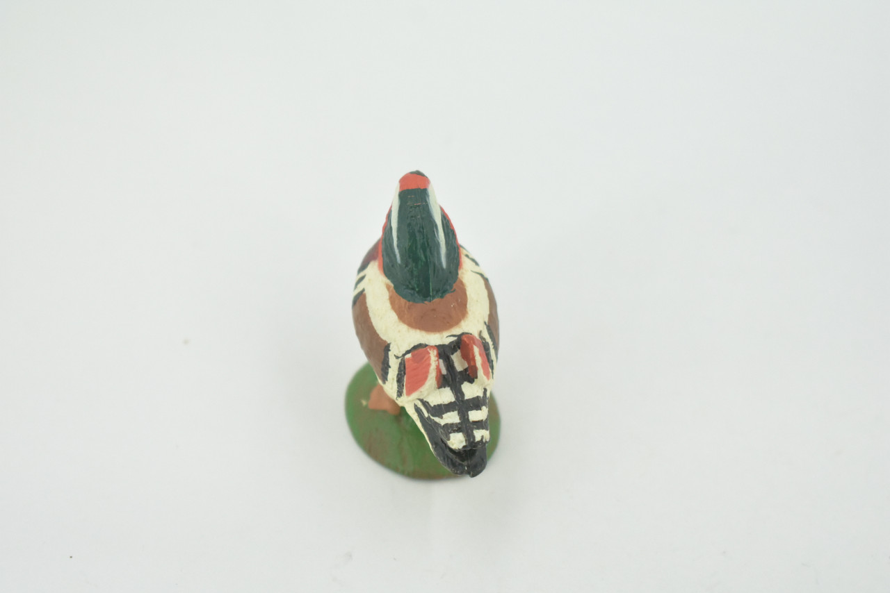 Bird, Mandarin Duck, Museum Quality, Hand Painted, Rubber, Realistic, Figure, Model, Replica, Toy, Kids, Educational, Gift,        2"        CH716 BB174 