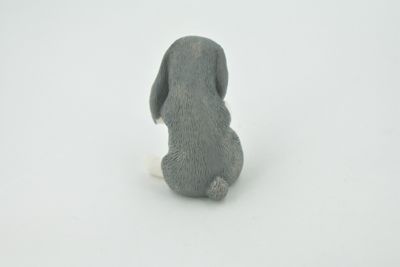 Rabbit, Lop Ear, Floppy Eared rabbit, Museum Quality, Hand Painted, Realistic, Rubber, Animal, Figure, Model, Toy, Kids, Educational, Gift,      2 1/2"      CH723 BB176 