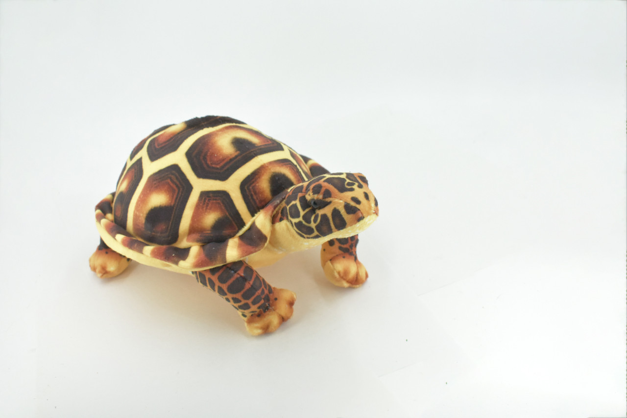 Turtle, Tortoise, Brown, Reptile, Stuffed Animal, Plush, Educational, Realistic Design, Figure, Replica, Soft, Toy, Kids, Educational, Gift,         11 "        RI41 BA2