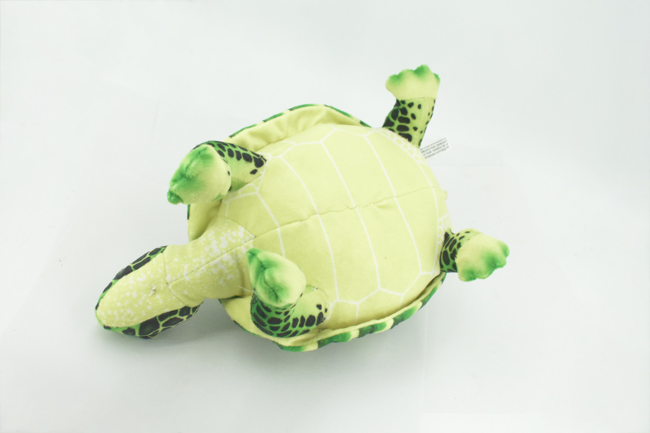 Turtle, Tortoise, Green, Reptile, Stuffed Animal, Plush, Educational, Realistic Design, Figure, Replica, Soft, Toy, Kids, Educational, Gift,         11 "        RI40 BA2