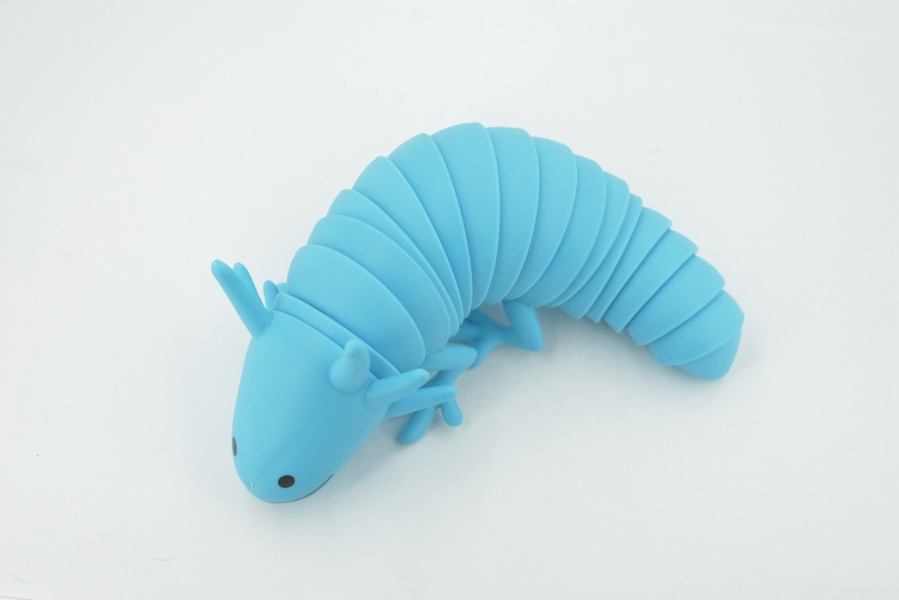 Axolotl, Blue, Paedomorphic Salamander, Sensory Fidget Stress Relief Axolotl, Educational, Plastic, Design, Figure, Toy, Kids, Educational, Gift,      7"      RI29 B301