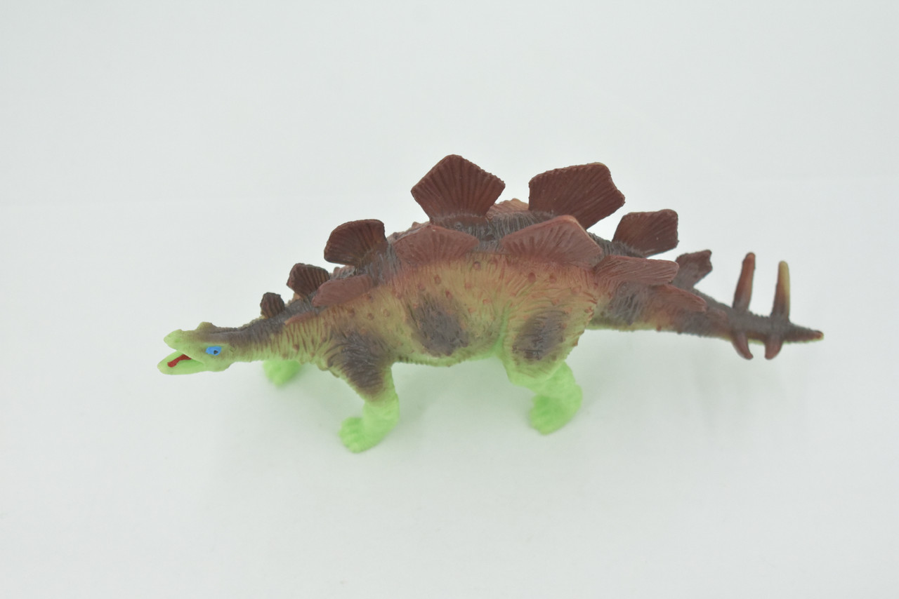 Stegosaurus, Stegosauria, Dinosaur, Jurassic, High Quality, Hand Painted, Rubber, Realistic, Figure, Model, Replica, Toy, Kids, Educational, Gift,      6"     RI19 B166 